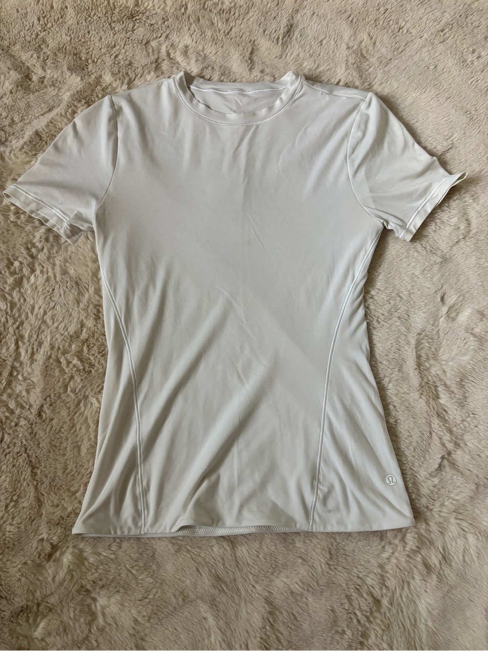 Lululemon Wundermost Ultra-Soft Nulu Hip-Length Crewneck Shirt in White